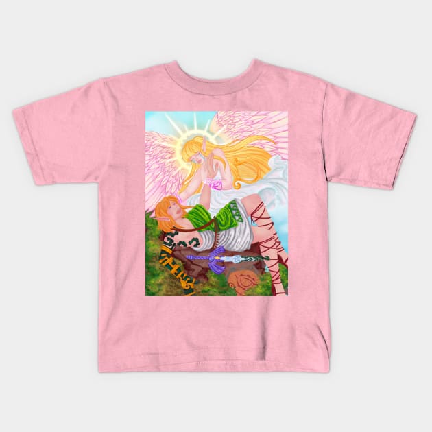 A Glimpse of the Goddess Kids T-Shirt by MissIvoryRainbow